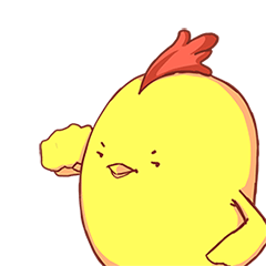 [LINEスタンプ] Weird Yellow Chicken