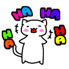 [LINEスタンプ] もっとゆるーく話すの白にゃんこ