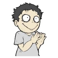 [LINEスタンプ] ぎょろ目ちゃん