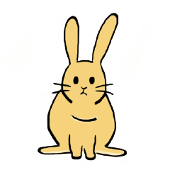 [LINEスタンプ] ウサギのピピンの画像（メイン）