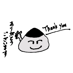 [LINEスタンプ] おにぎり頭くん
