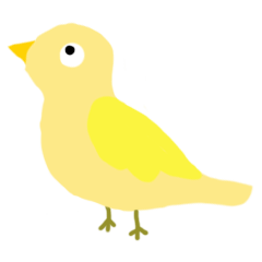 [LINEスタンプ] 黄色い小鳥 ぴょ