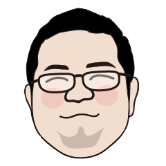 [LINEスタンプ] あごひげぽちゃメガネ男子