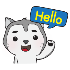 [LINEスタンプ] Siberian Husky's Lover