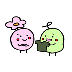 [LINEスタンプ] komame＆mameko