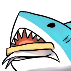 [LINEスタンプ] Shark in final crisis