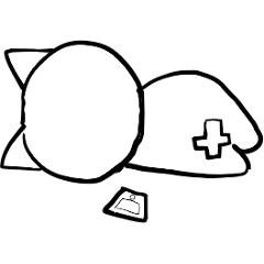 [LINEスタンプ] ねことへび