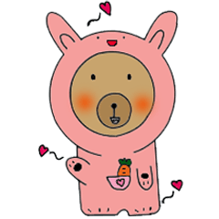 [LINEスタンプ] A rabbear