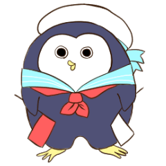 [LINEスタンプ] 水兵ペンギンのペン太くん