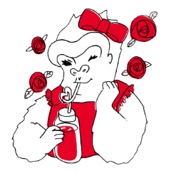 [LINEスタンプ] メルヘンゴリラ