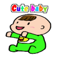 [LINEスタンプ] かわいい赤ちゃんのあいさつ