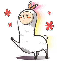 [LINEスタンプ] Llama Ticon