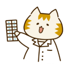 [LINEスタンプ] ネコ薬剤師にゃんこのおしごとな日常