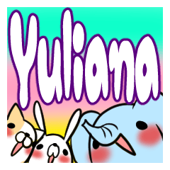 [LINEスタンプ] YULIANA's exclusive stickerの画像（メイン）