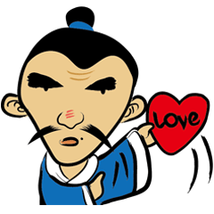 [LINEスタンプ] Fortune tellers Li Mei Zhao