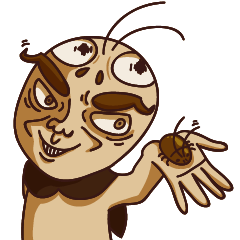 [LINEスタンプ] Cockroach man