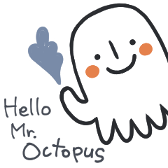 [LINEスタンプ] Hello Mr. Octopus