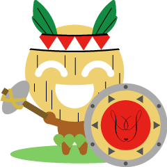 [LINEスタンプ] Shield Hominid
