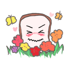 [LINEスタンプ] 言葉が出ない時のニュアンス顔食ぱん