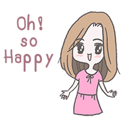 [LINEスタンプ] ohsohappy