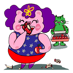 [LINEスタンプ] Piggy life