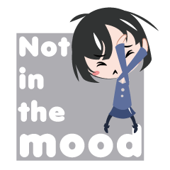 [LINEスタンプ] 気分じゃない