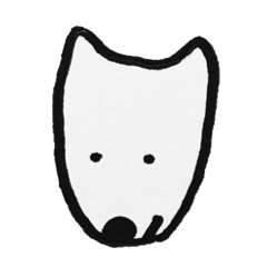 [LINEスタンプ] すごく普通な白わんこ