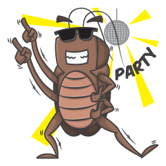 [LINEスタンプ] Coro : The Wacky Cockroach