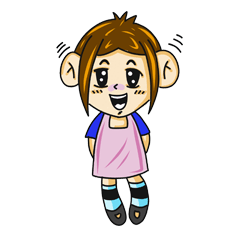[LINEスタンプ] Kathin little girl