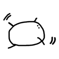 [LINEスタンプ] しろくてまるいいきもの