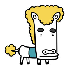[LINEスタンプ] Mr. White Dragon Horse