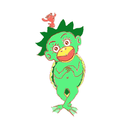 [LINEスタンプ] カワタロウくんとデメちゃん
