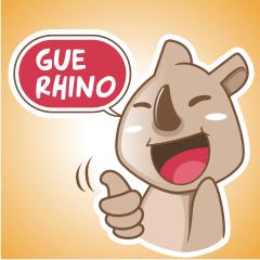 [LINEスタンプ] Rhino Unyuk