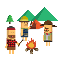 [LINEスタンプ] Camping story