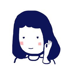 [LINEスタンプ] Little Bluehair Girl