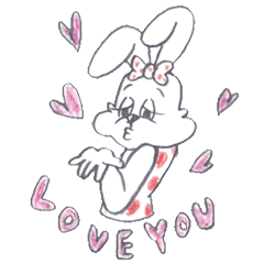 [LINEスタンプ] うさぎのmimiy