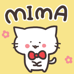[LINEスタンプ] 「MIMA」が使うお名前スタンプの画像（メイン）