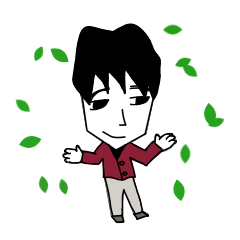 [LINEスタンプ] ネコ好き日本男子