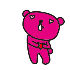 [LINEスタンプ] マゼンタな熊