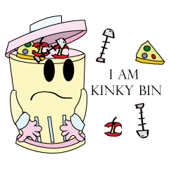 [LINEスタンプ] kinky bin