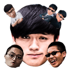 [LINEスタンプ] Mr.DingDing with his joyful friends.