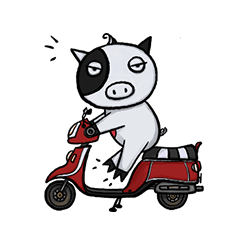 [LINEスタンプ] KuKu Pig