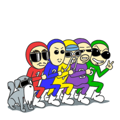 [LINEスタンプ] 兄弟戦隊！ヒゲレンジャーの画像（メイン）
