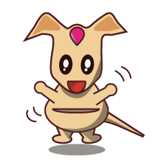 [LINEスタンプ] cute kangaroo