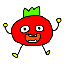 [LINEスタンプ] トマトかいじゅう君の画像（メイン）