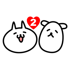 [LINEスタンプ] なんこ＆たんぬ2