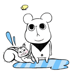 [LINEスタンプ] くまのハルくん