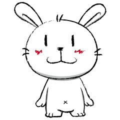 [LINEスタンプ] Dou bu lei dou Rabbit-Mr. Dou bu