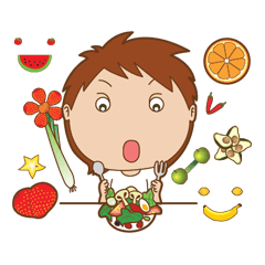 [LINEスタンプ] Prikthai and the green garden
