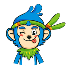 [LINEスタンプ] Guyu the innocent monkey